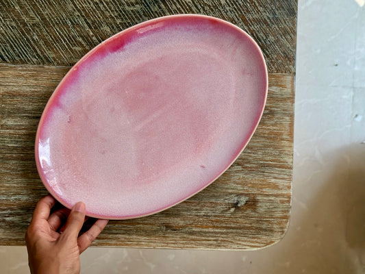petal oval platter