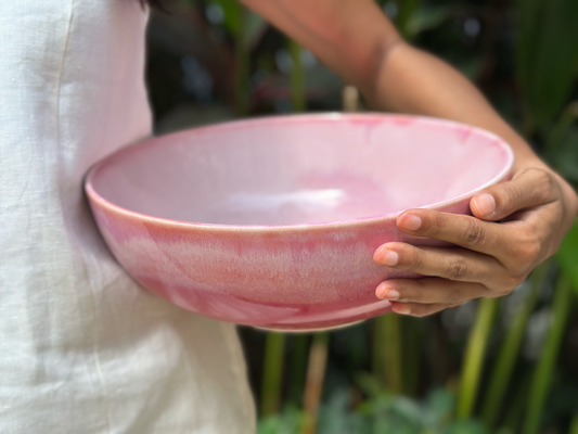 petal serving bowl