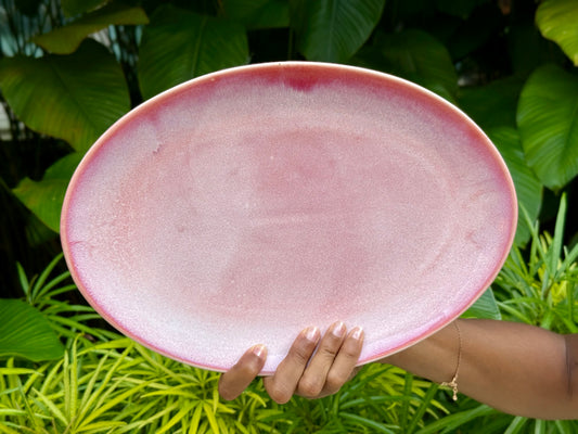 petal oval platter