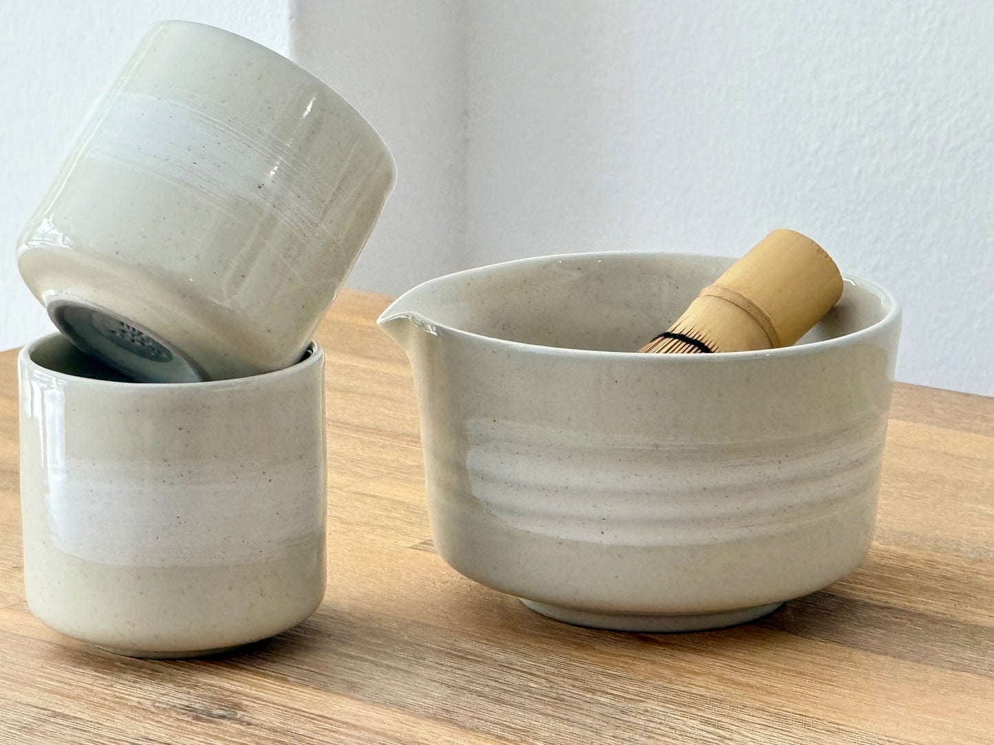seashell matcha bowl