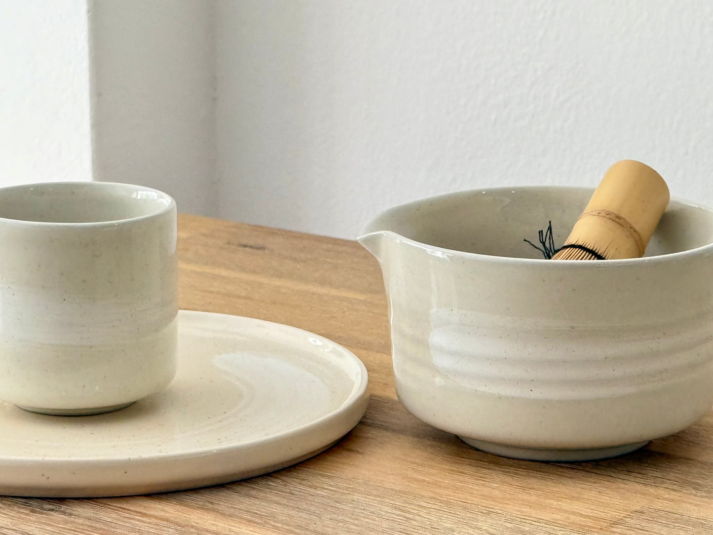 seashell matcha bowl